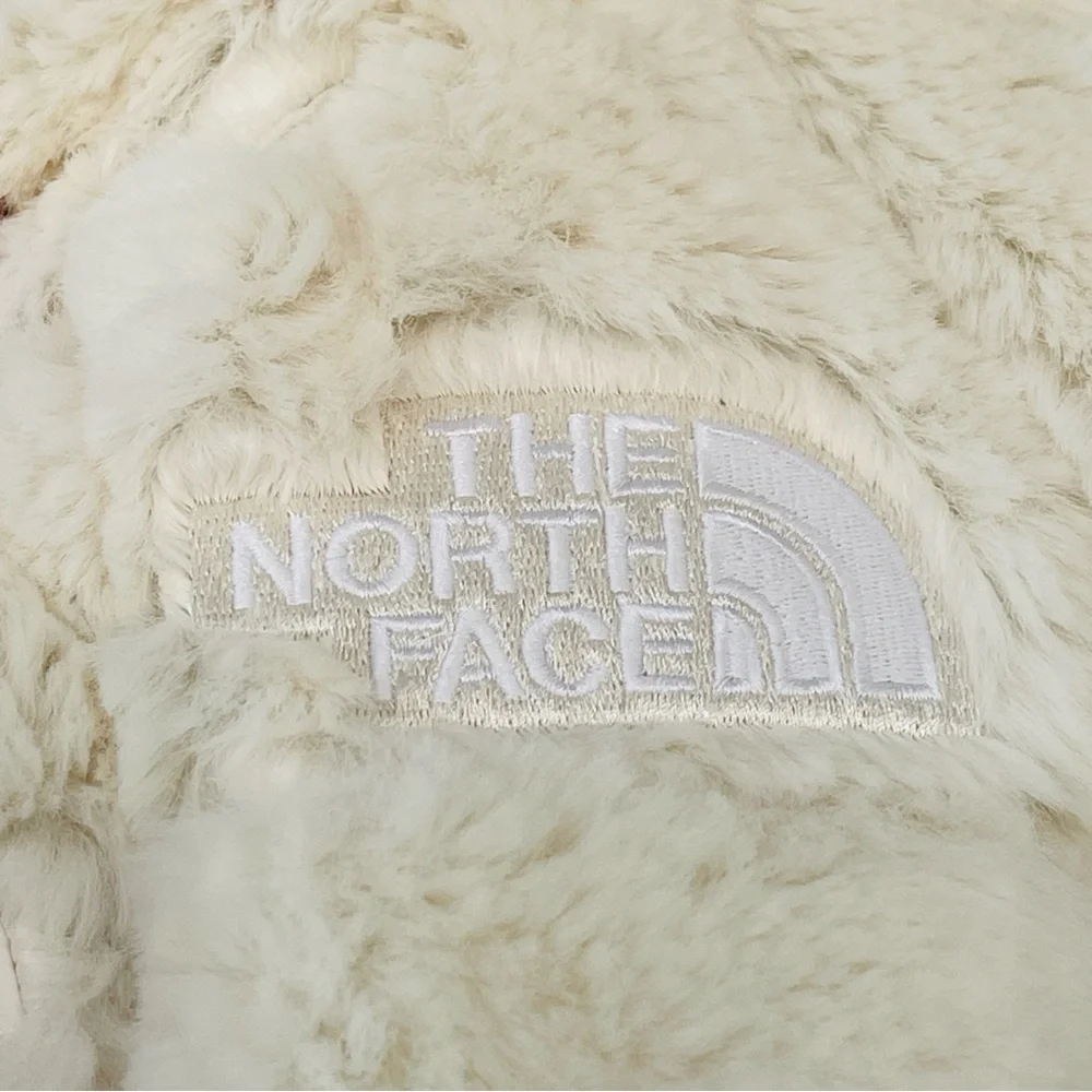 The North Face Girls Reversible Mossbud Swirl Metallic Gray Parka Jacket Size L
